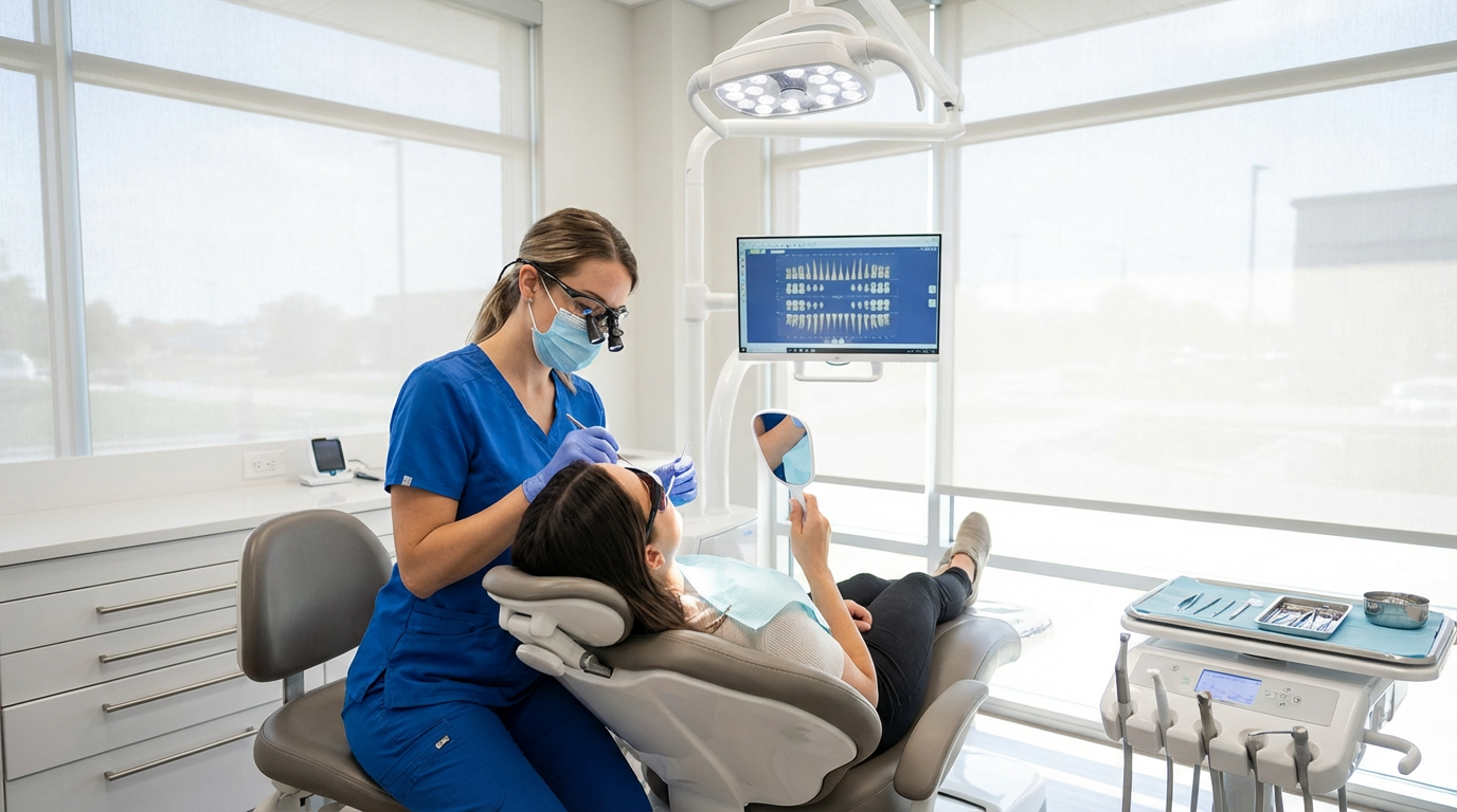 Child at dentist
