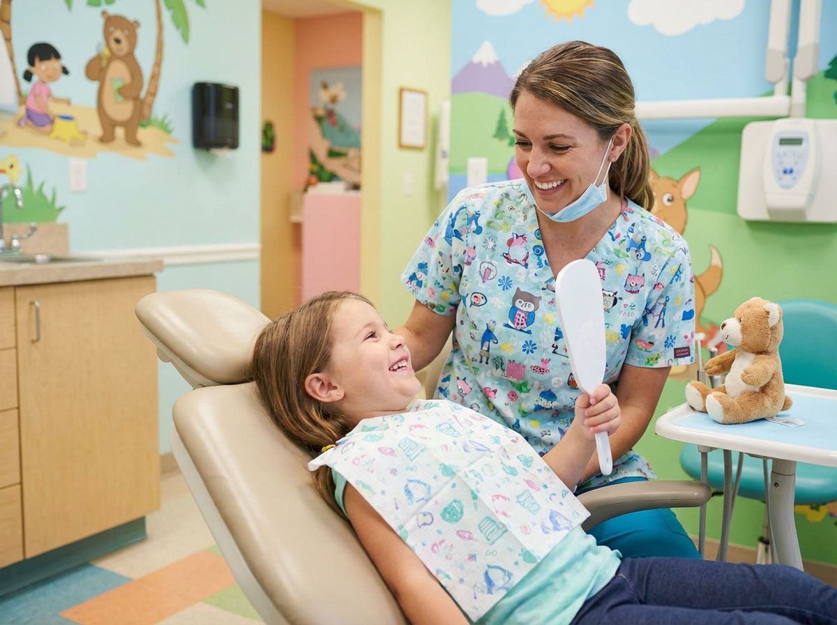 Child at dentist